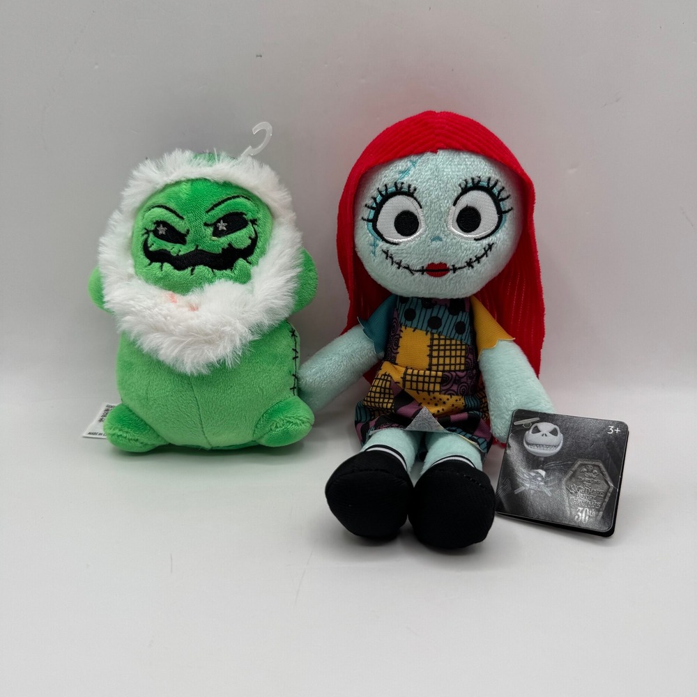 Disney Plush Set Nightmare Before Christmas Sally Oogie Boogie Wishable
